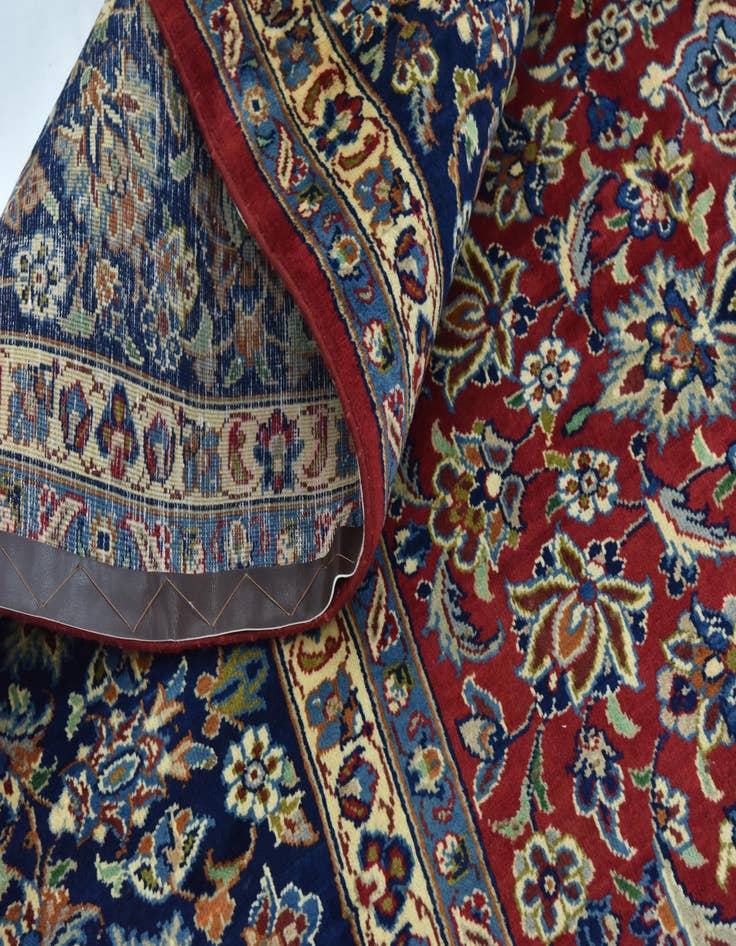 Detail image of  9' 8 x 12' 10  Hand Knotted Isfahan Persian Wool Rug