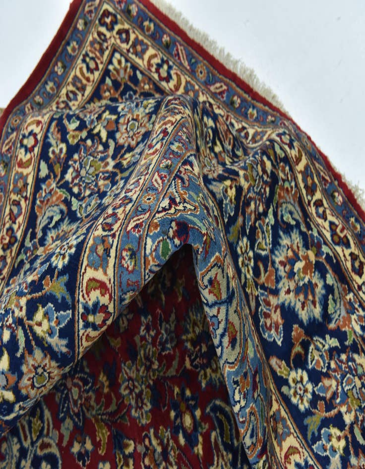 Detail image of  9' 8 x 12' 10  Hand Knotted Isfahan Persian Wool Rug