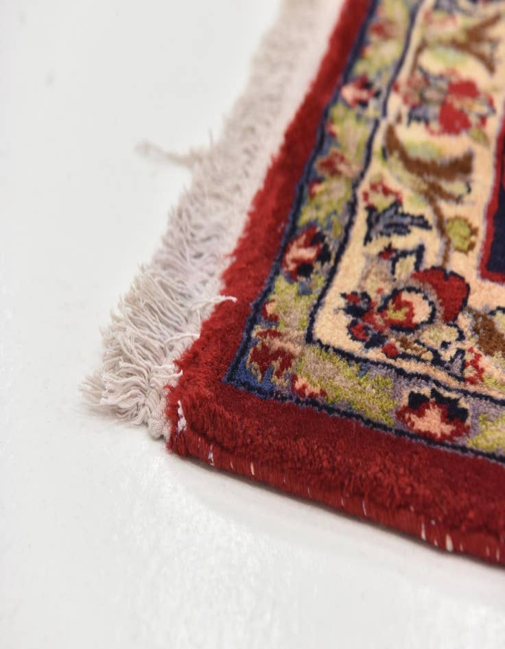 Detail image of  9' 5 x 13' 9  Hand Knotted Isfahan Persian Wool Rug