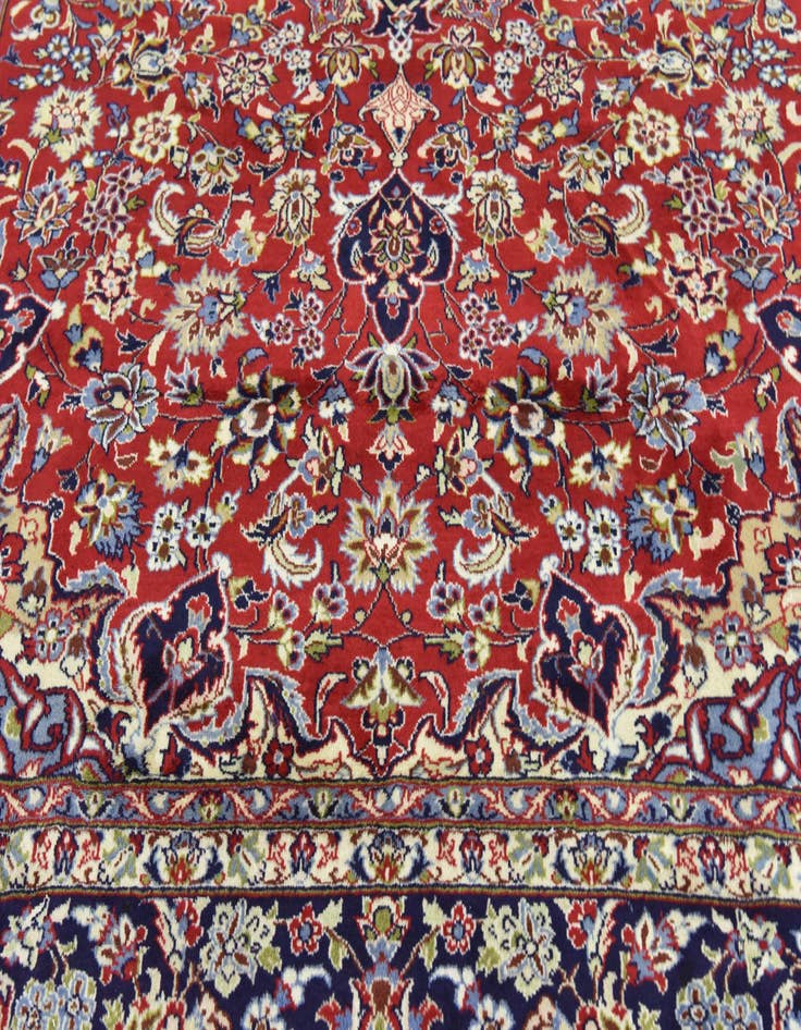 Detail image of  9' 8 x 13' 4  Hand Knotted Isfahan Persian Wool Rug