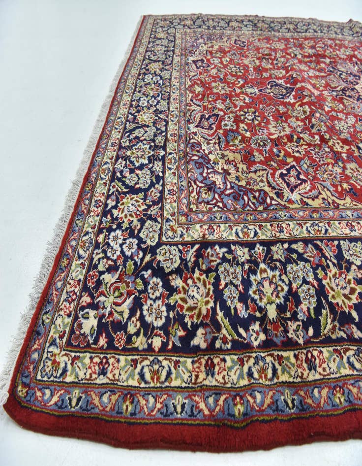 Detail image of  9' 8 x 13' 4  Hand Knotted Isfahan Persian Wool Rug