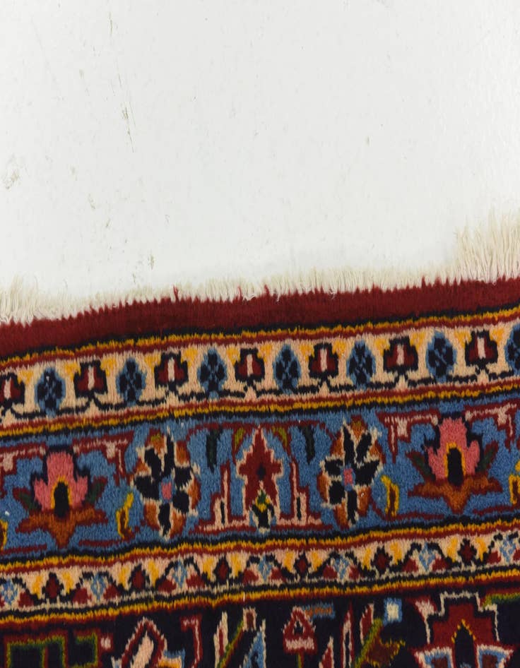 Detail image of  9' 9 x 13'  Hand Knotted Isfahan Persian Wool Rug