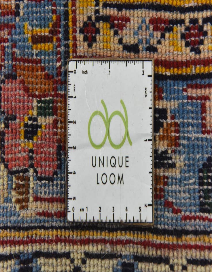 Detail image of  9' 9 x 13'  Hand Knotted Isfahan Persian Wool Rug