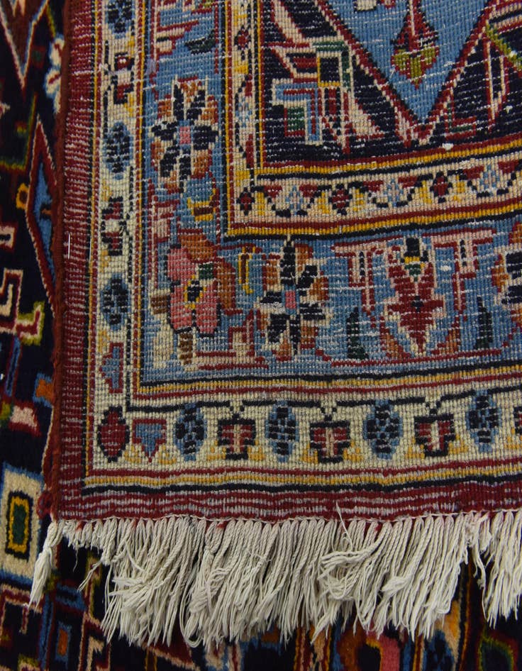 Detail image of  9' 9 x 13'  Hand Knotted Isfahan Persian Wool Rug