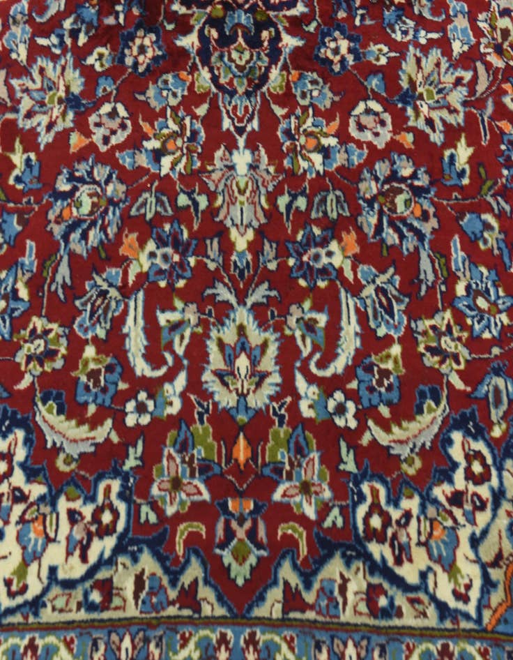 Detail image of  9' 7 x 13'  Hand Knotted Isfahan Persian Wool Rug
