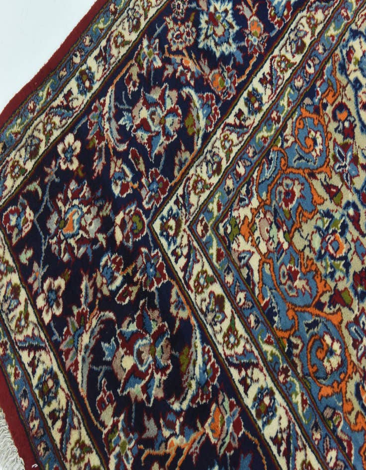Detail image of  9' 7 x 13'  Hand Knotted Isfahan Persian Wool Rug