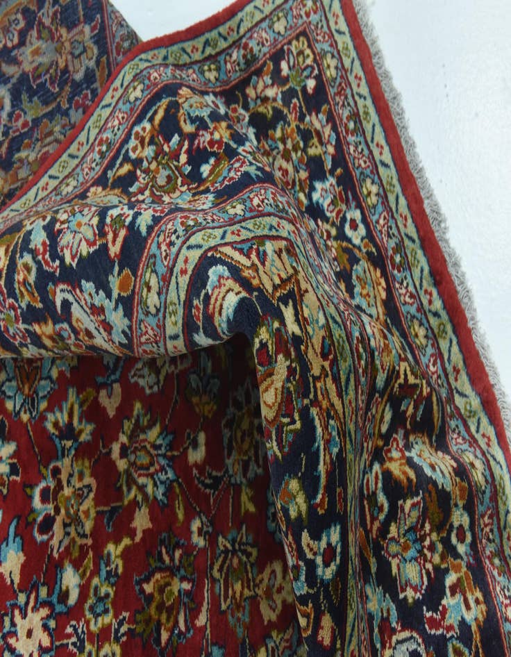 Detail image of  8' 9 x 12' 6  Hand Knotted Isfahan Persian Wool Rug