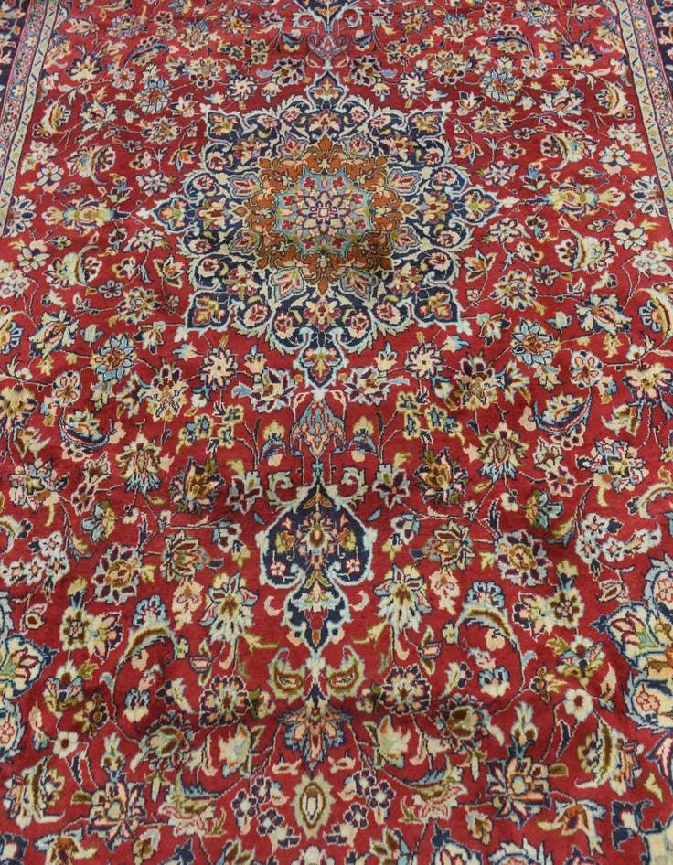 Detail image of  8' 9 x 12' 6  Hand Knotted Isfahan Persian Wool Rug