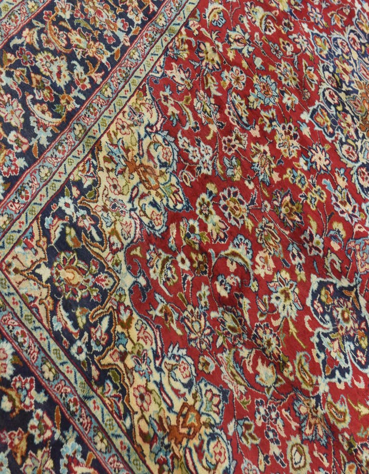 Detail image of  8' 9 x 12' 6  Hand Knotted Isfahan Persian Wool Rug
