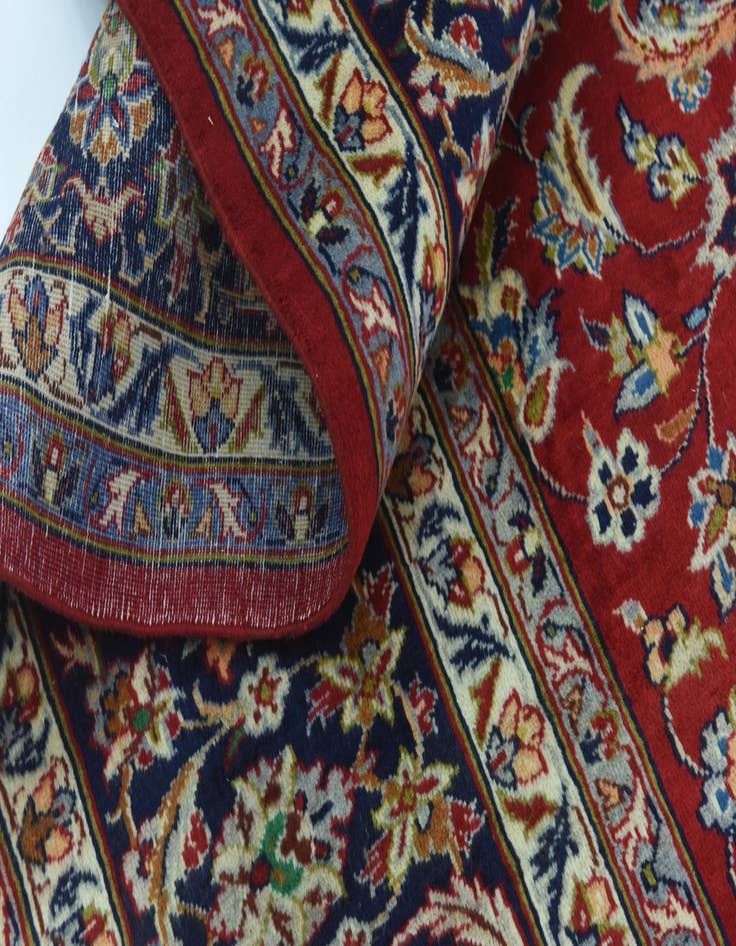 Detail image of  9' 9 x 13' 4  Hand Knotted Isfahan Persian Wool Rug