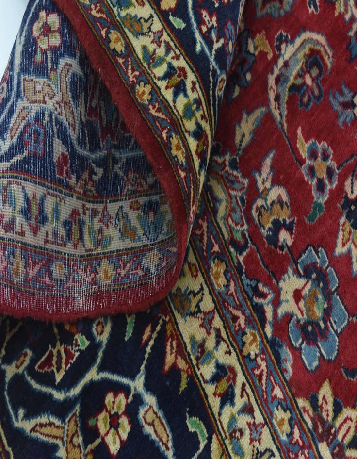 Detail image of  9' 8 x 13' 9  Hand Knotted Isfahan Persian Wool Rug