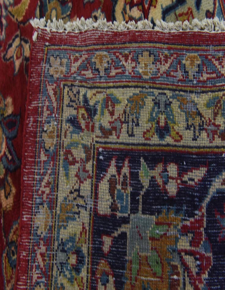 Detail image of  9' 8 x 13' 9  Hand Knotted Isfahan Persian Wool Rug