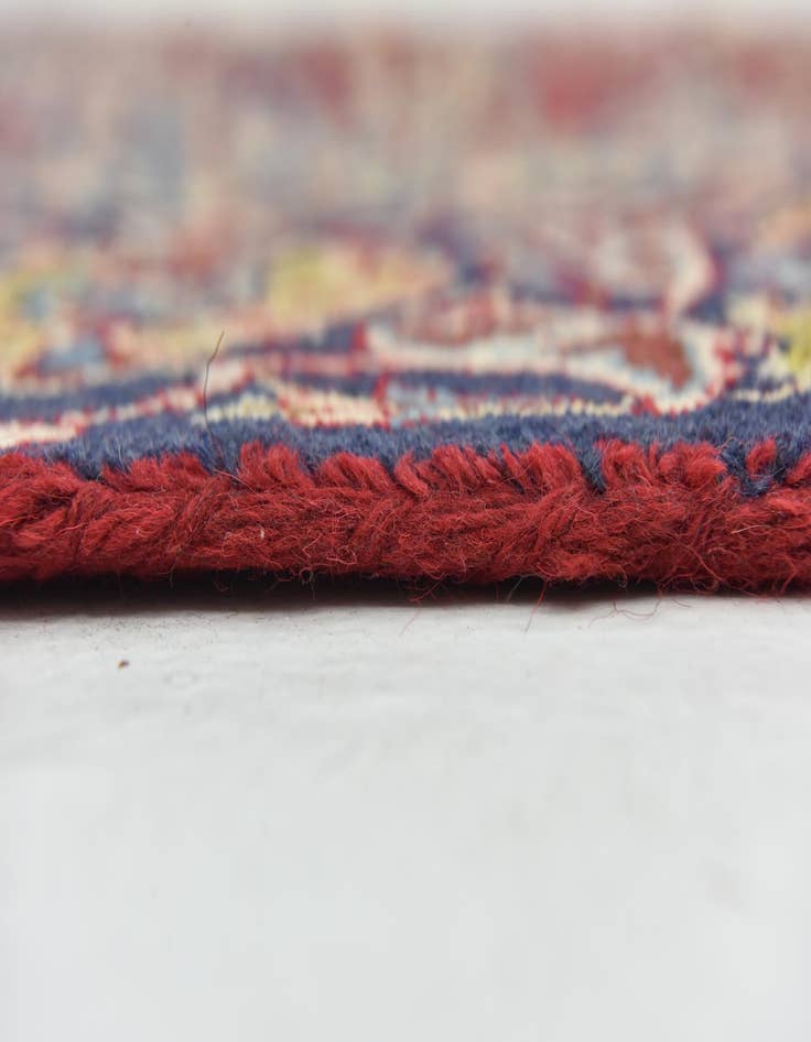 Detail image of 8' 9 x 13' Hand Knotted Isfahan Persian Wool Rug