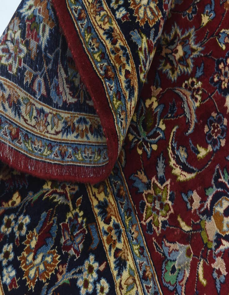Detail image of  9' 9 x 13' 3  Hand Knotted Isfahan Persian Wool Rug
