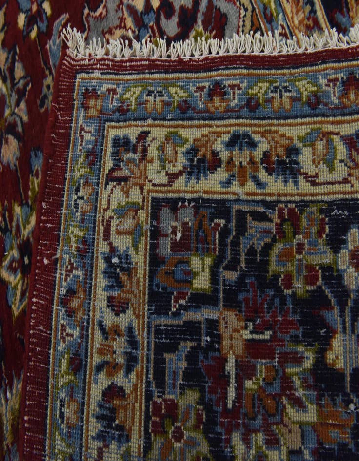 Detail image of  9' 9 x 13' 3  Hand Knotted Isfahan Persian Wool Rug