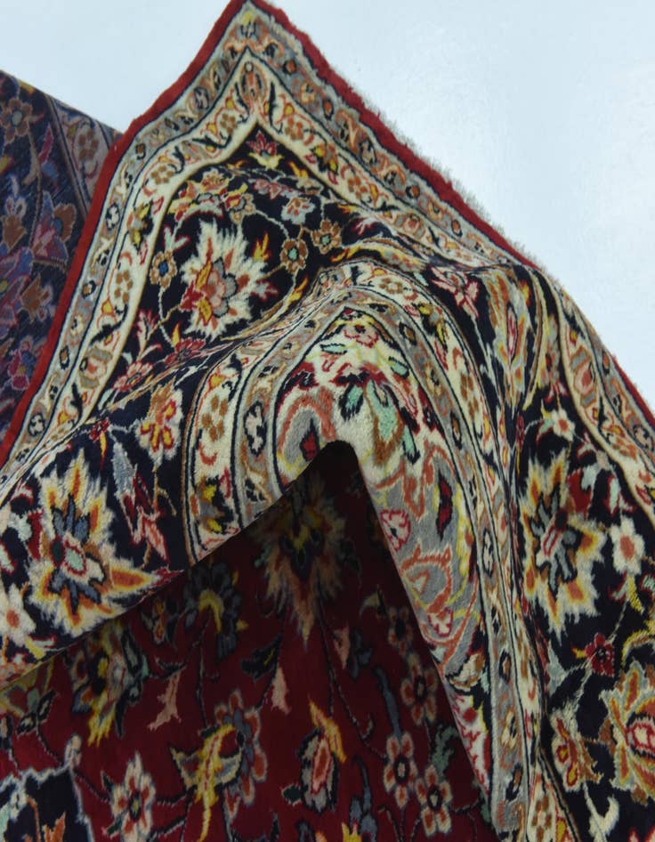 Detail image of  9' 10 x 13' 4  Hand Knotted Isfahan Persian Wool Rug