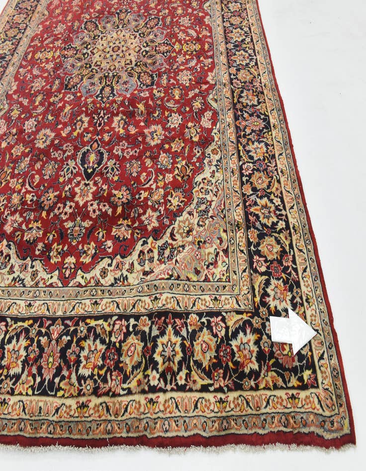 Detail image of  9' 10 x 13' 4  Hand Knotted Isfahan Persian Wool Rug