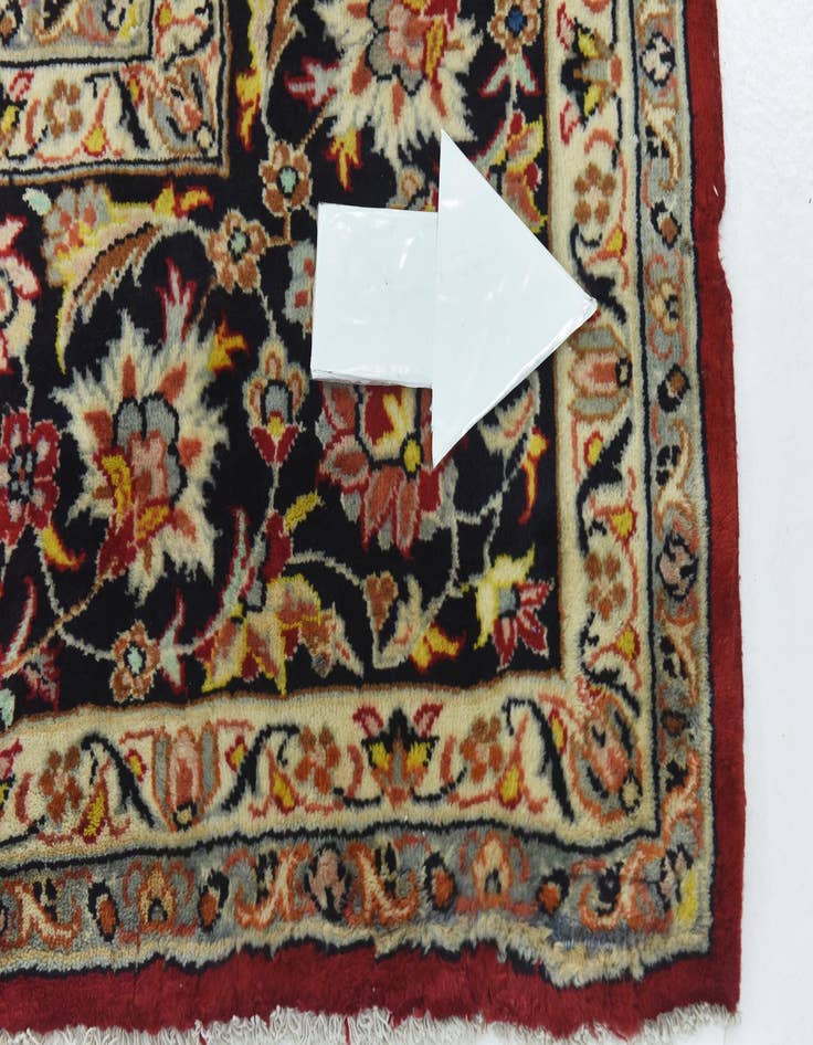 Detail image of  9' 10 x 13' 4  Hand Knotted Isfahan Persian Wool Rug