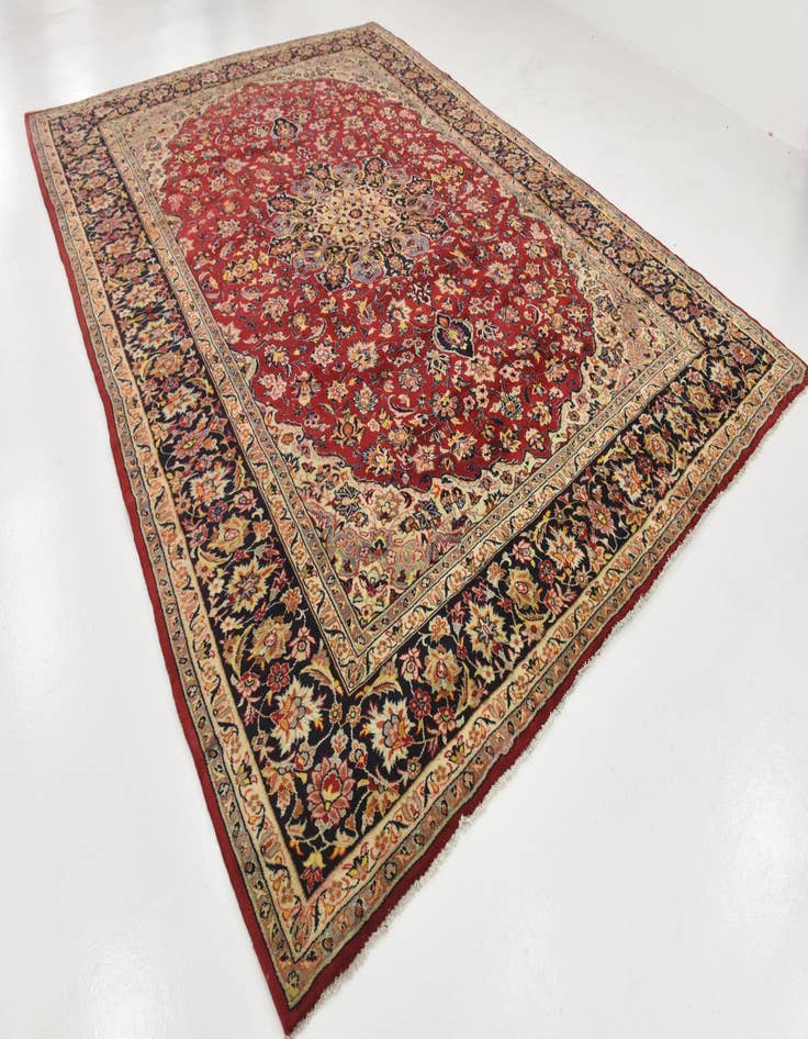 Detail image of  9' 10 x 13' 4  Hand Knotted Isfahan Persian Wool Rug