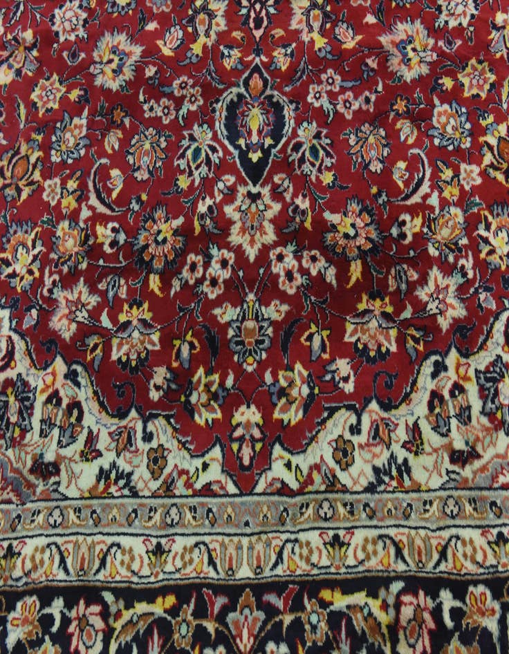 Detail image of  9' 10 x 13' 4  Hand Knotted Isfahan Persian Wool Rug