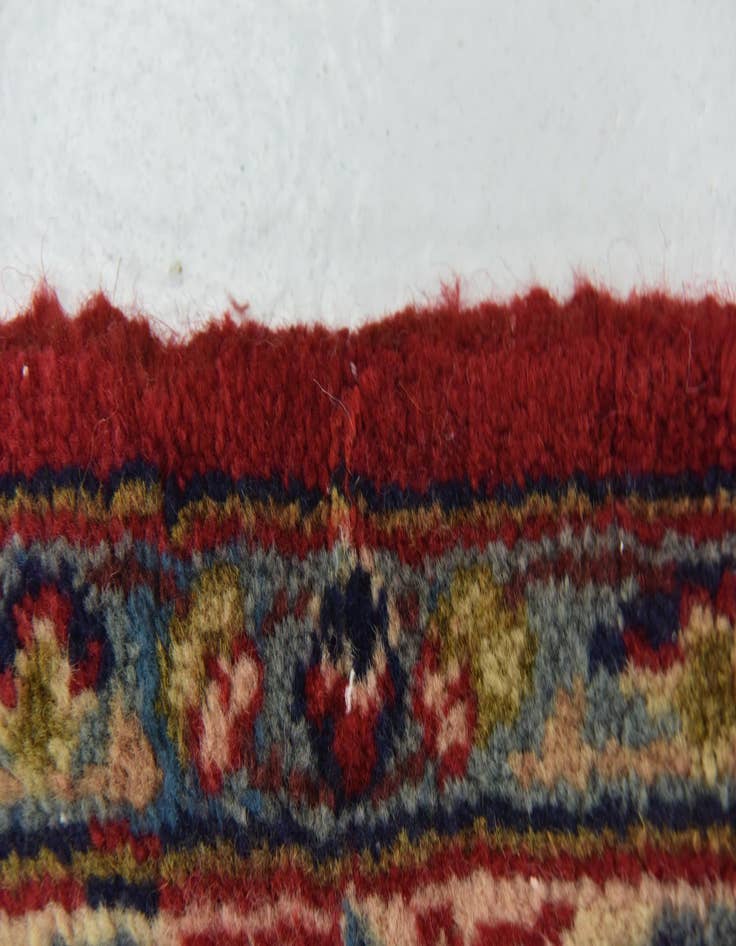 Detail image of  9' 9 x 13'  Hand Knotted Isfahan Persian Wool Rug