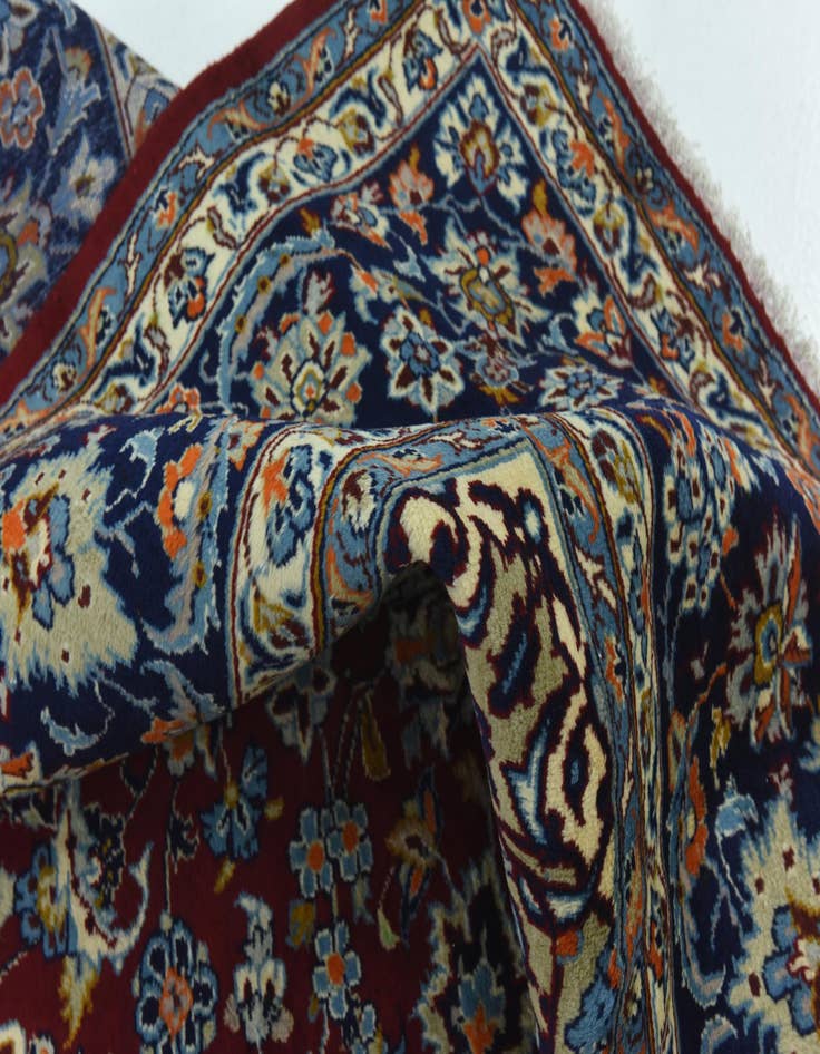 Detail image of  9' 8 x 13' 5  Hand Knotted Isfahan Persian Wool Rug