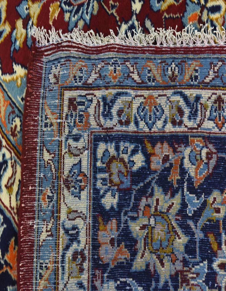Detail image of  9' 8 x 13' 5  Hand Knotted Isfahan Persian Wool Rug