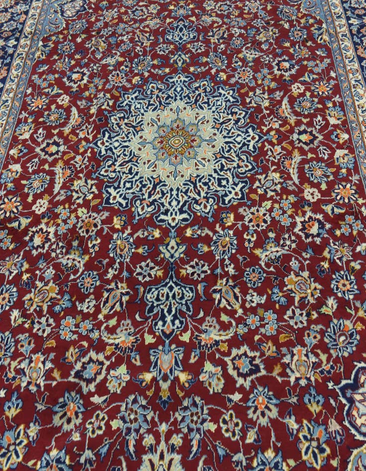 Detail image of  9' 8 x 13' 5  Hand Knotted Isfahan Persian Wool Rug