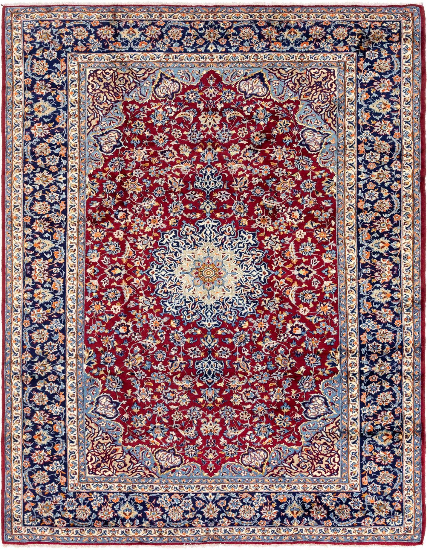 Primary image 9' 8 x 13' 5 Hand Knotted Isfahan Persian Wool Rug