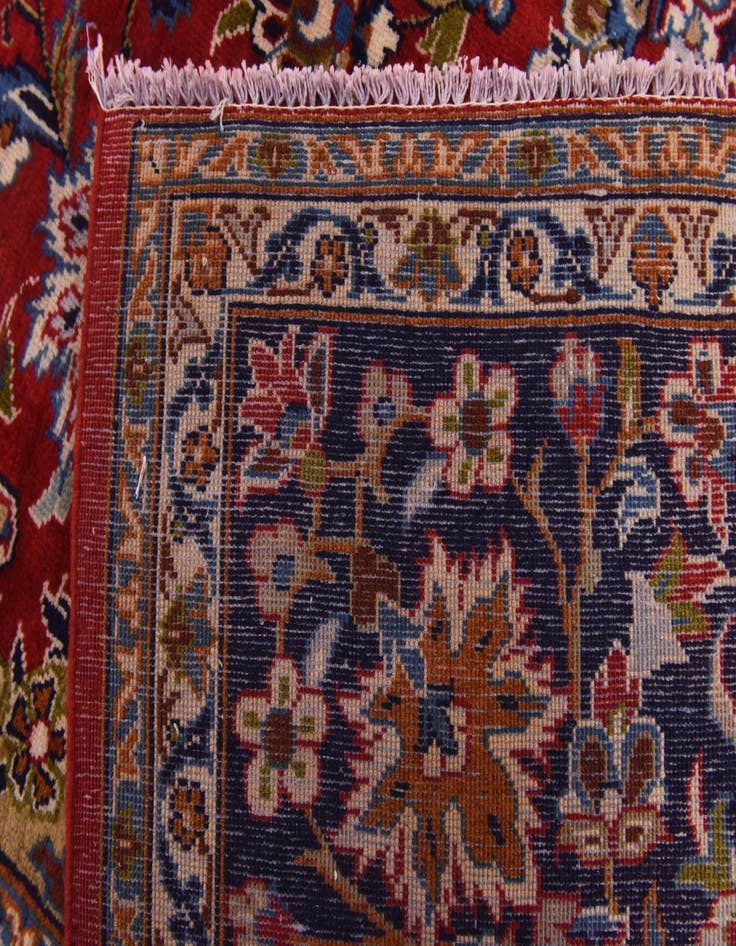 Detail image of  9' 10 x 13'  Hand Knotted Isfahan Persian Wool Rug