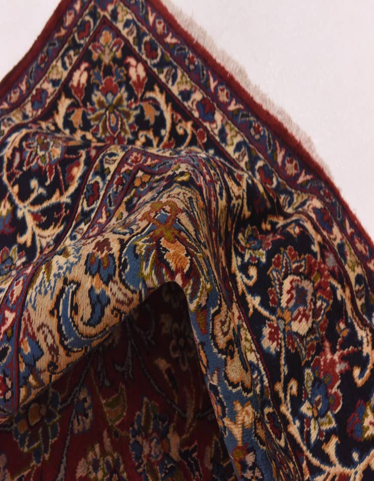 Detail image of  9' 8 x 13' 4  Hand Knotted Isfahan Persian Wool Rug