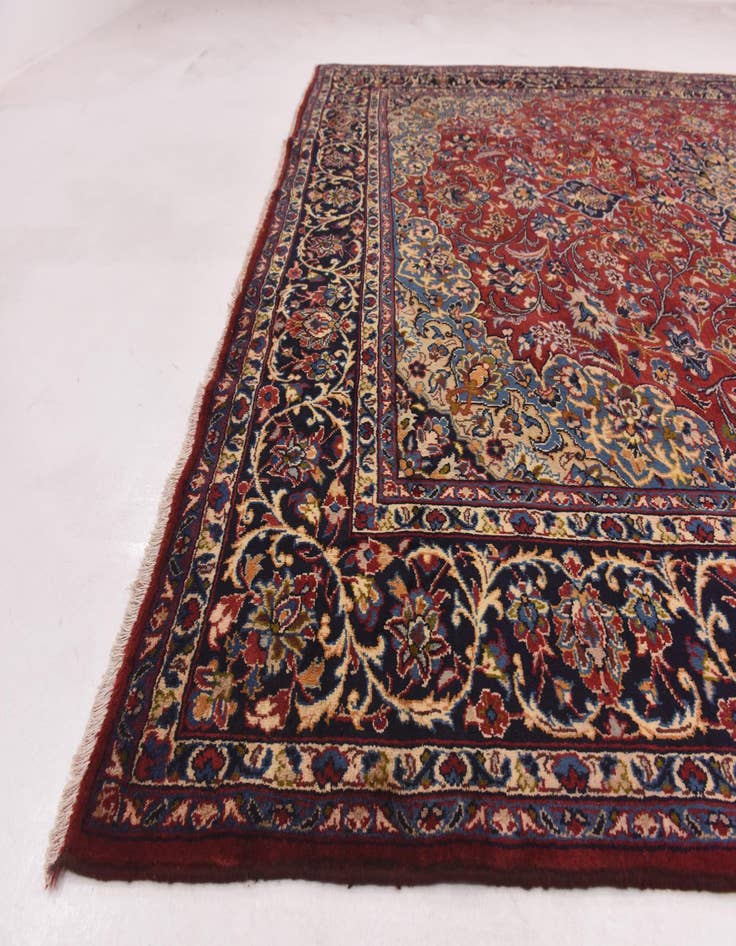 Detail image of  9' 8 x 13' 4  Hand Knotted Isfahan Persian Wool Rug