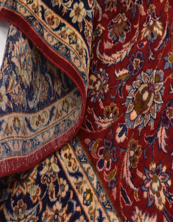 Detail image of  10' x 12' 9  Hand Knotted Isfahan Persian Wool Rug