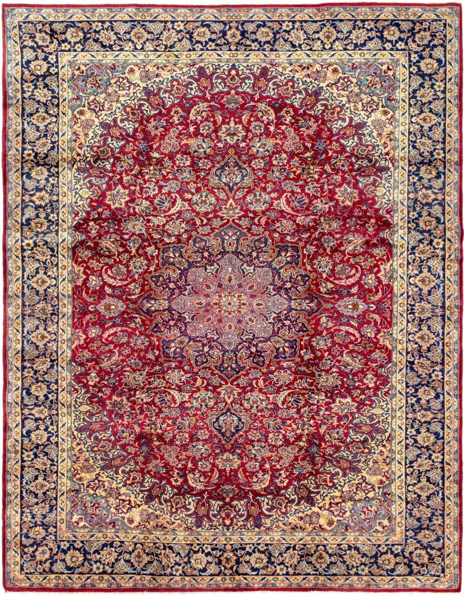 Primary image 10' x 12' 9 Hand Knotted Isfahan Persian Wool Rug