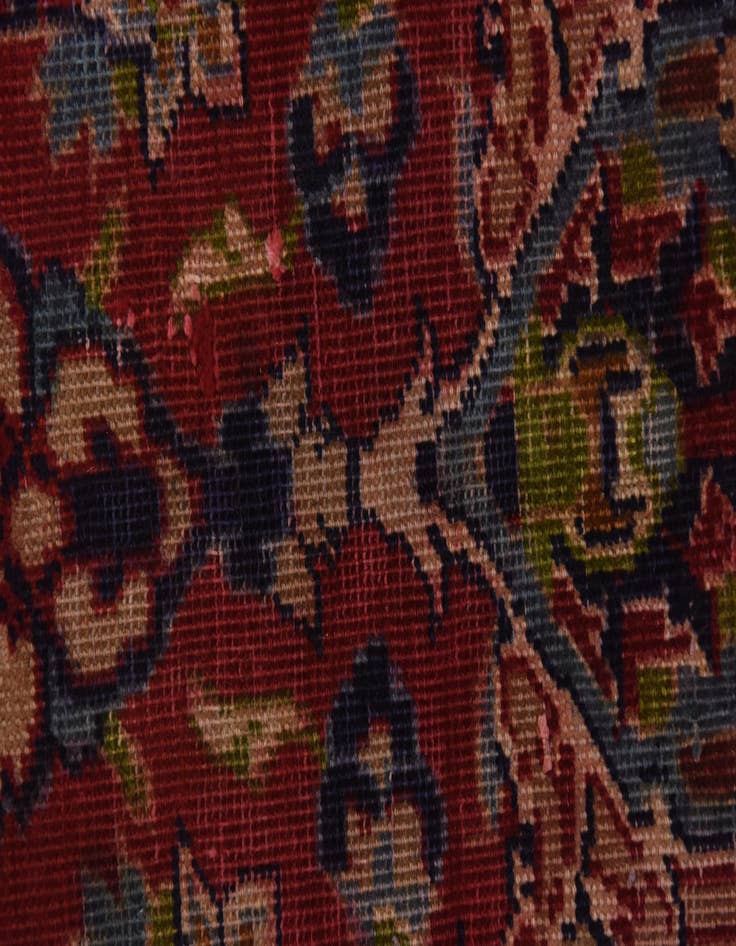Detail image of  9' 10 x 13' 2  Hand Knotted Isfahan Persian Wool Rug