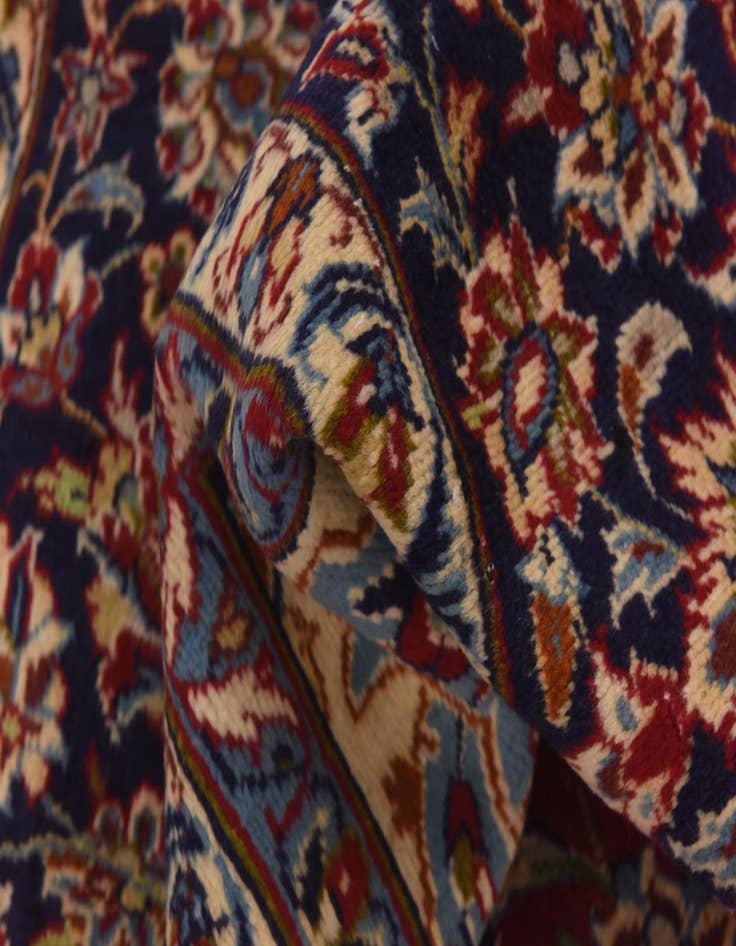 Detail image of 9' 10 x 13' 7 Hand Knotted Isfahan Persian Wool Rug