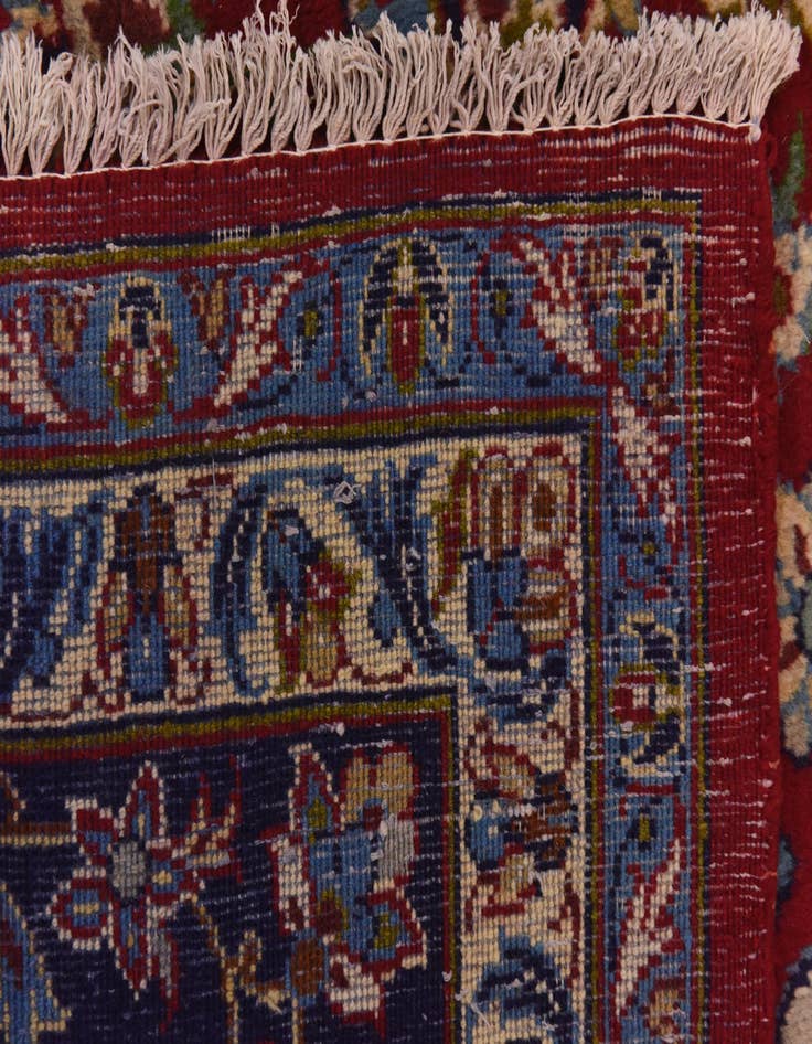 Detail image of 9' 10 x 13' 7 Hand Knotted Isfahan Persian Wool Rug