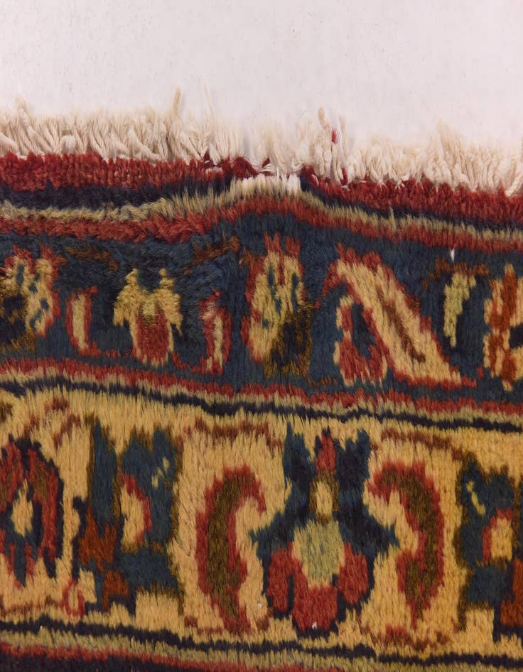 Detail image of  9' 7 x 13' 3  Hand Knotted Isfahan Persian Wool Rug