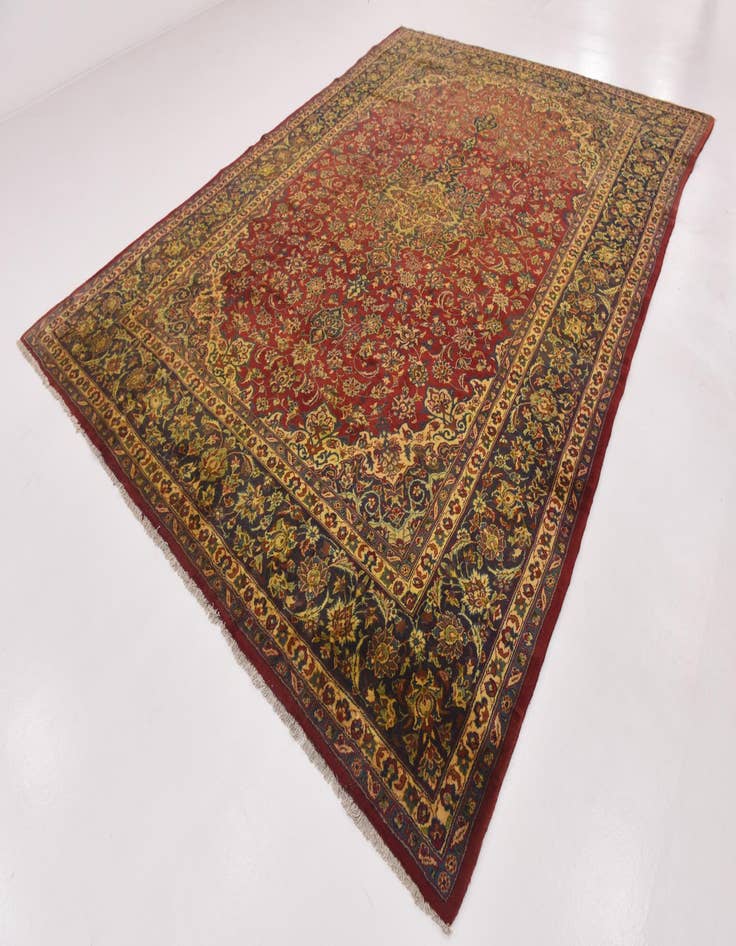 Detail image of  9' 7 x 13' 3  Hand Knotted Isfahan Persian Wool Rug