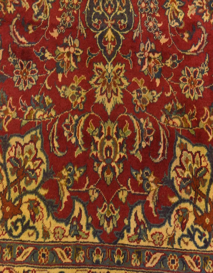 Detail image of  9' 7 x 13' 3  Hand Knotted Isfahan Persian Wool Rug