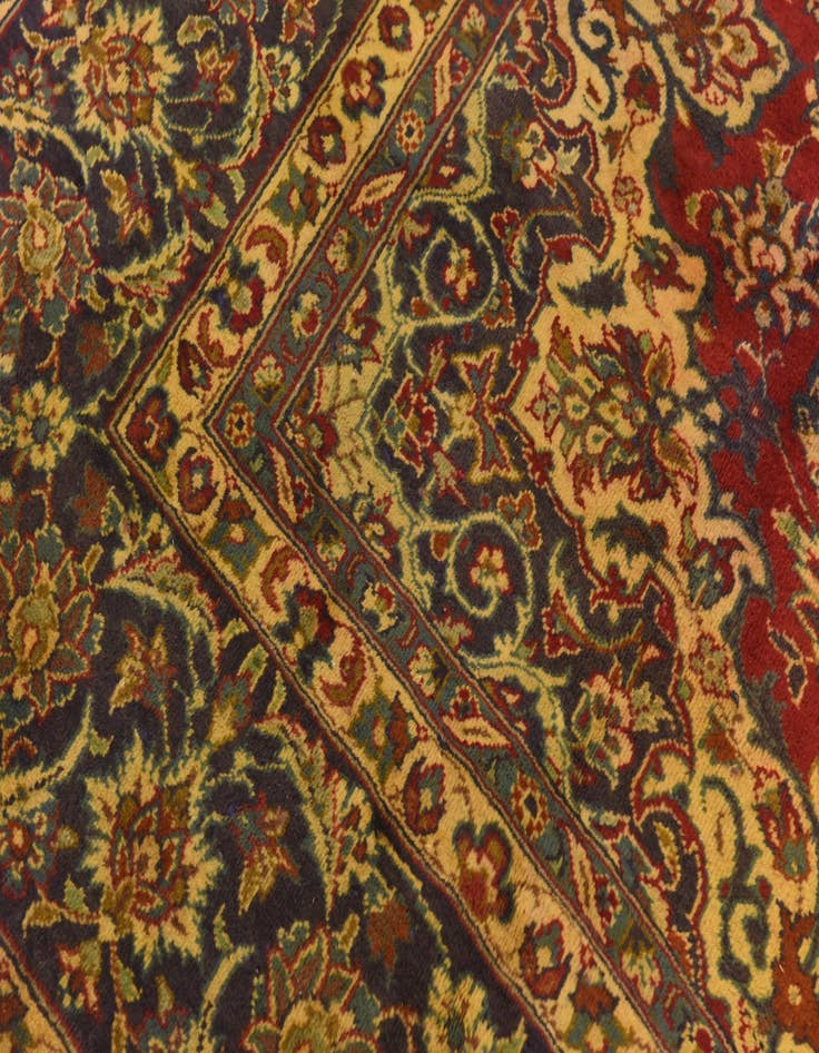 Detail image of  9' 7 x 13' 3  Hand Knotted Isfahan Persian Wool Rug