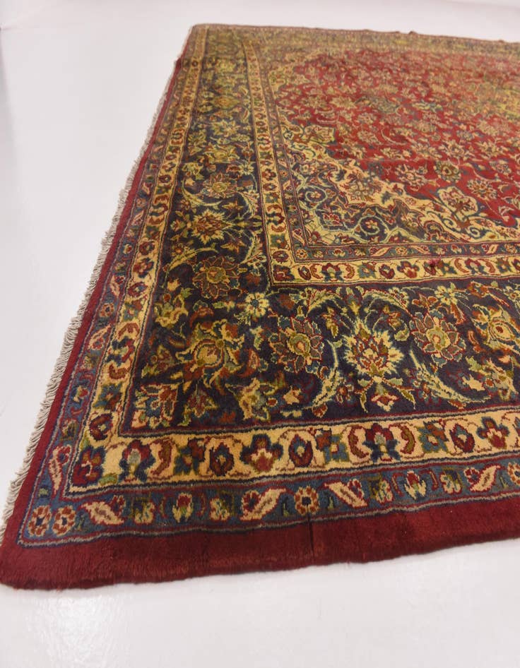 Detail image of  9' 7 x 13' 3  Hand Knotted Isfahan Persian Wool Rug