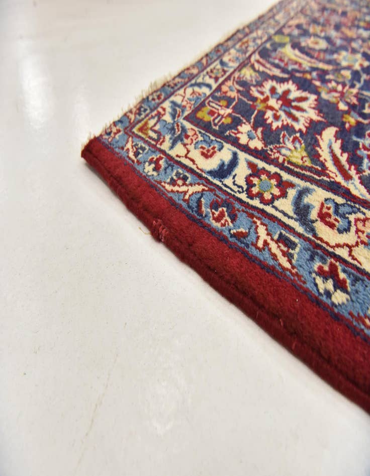 Detail image of  9' 8 x 13'  Hand Knotted Isfahan Persian Wool Rug