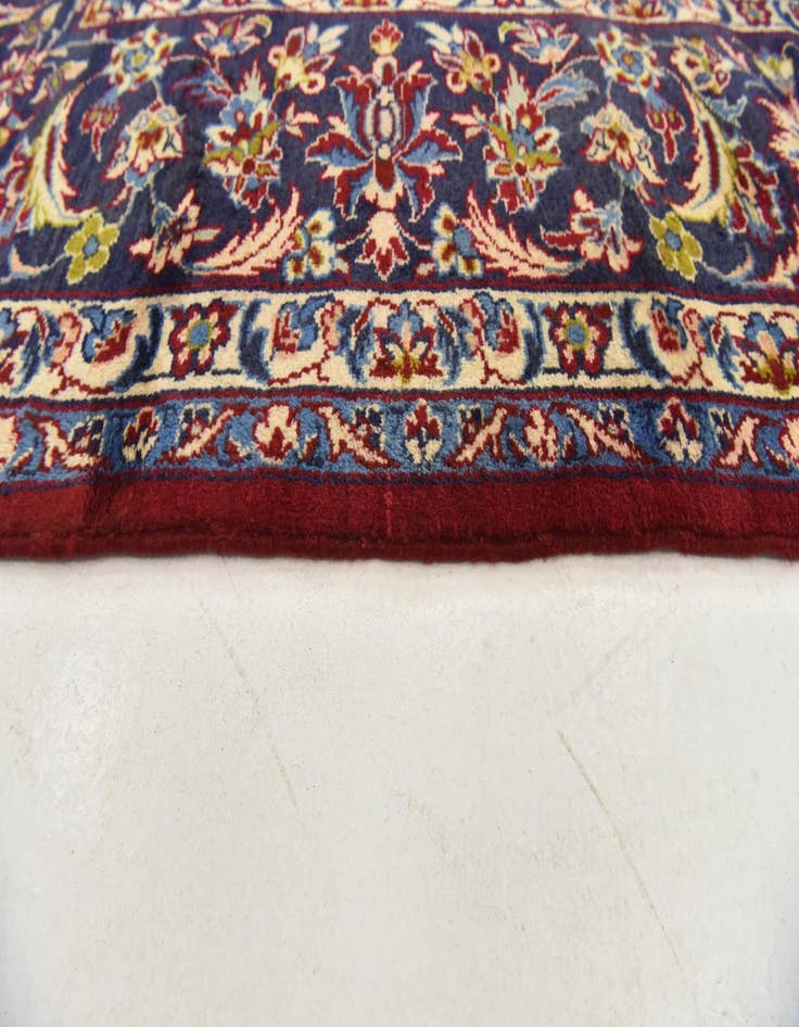 Detail image of  9' 8 x 13'  Hand Knotted Isfahan Persian Wool Rug