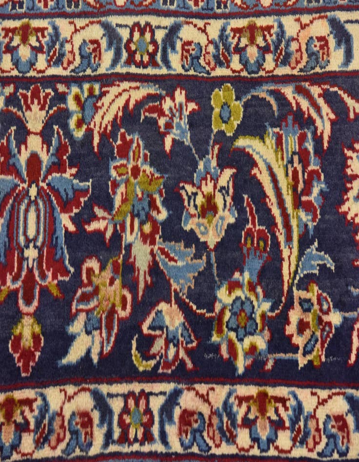 Detail image of  9' 8 x 13'  Hand Knotted Isfahan Persian Wool Rug