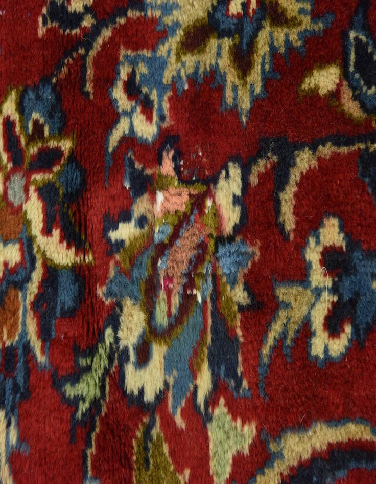 Detail image of  9' 8 x 12' 10  Hand Knotted Isfahan Persian Wool Rug