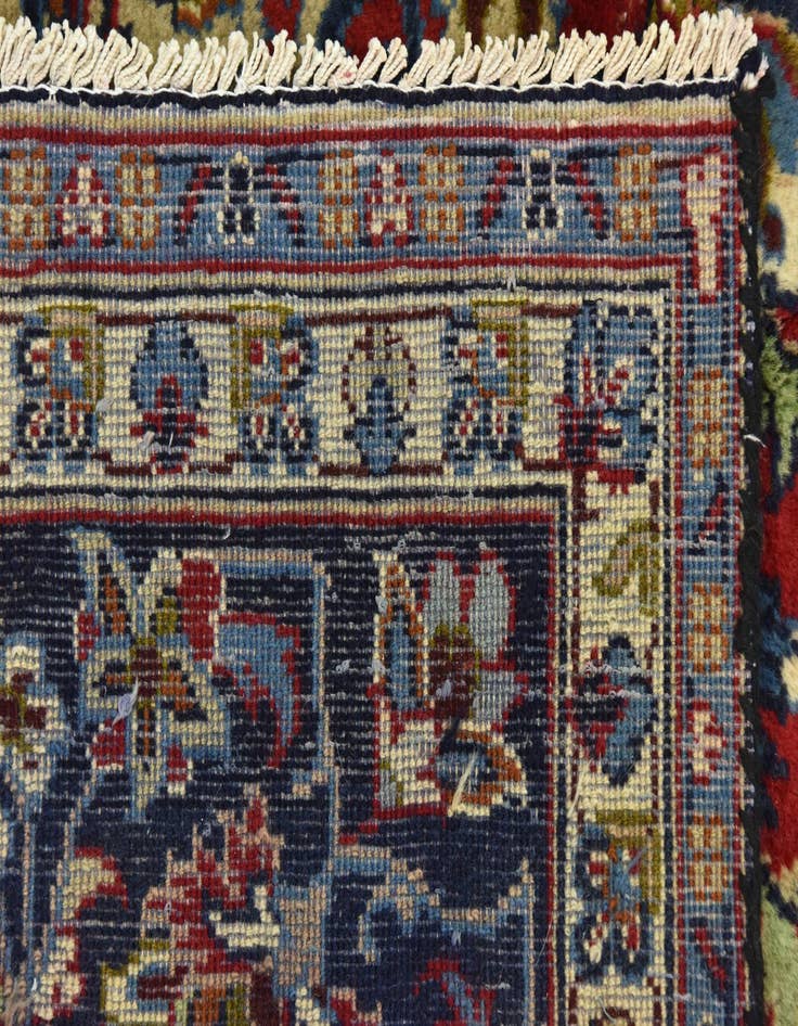 Detail image of  9' 8 x 12' 10  Hand Knotted Isfahan Persian Wool Rug