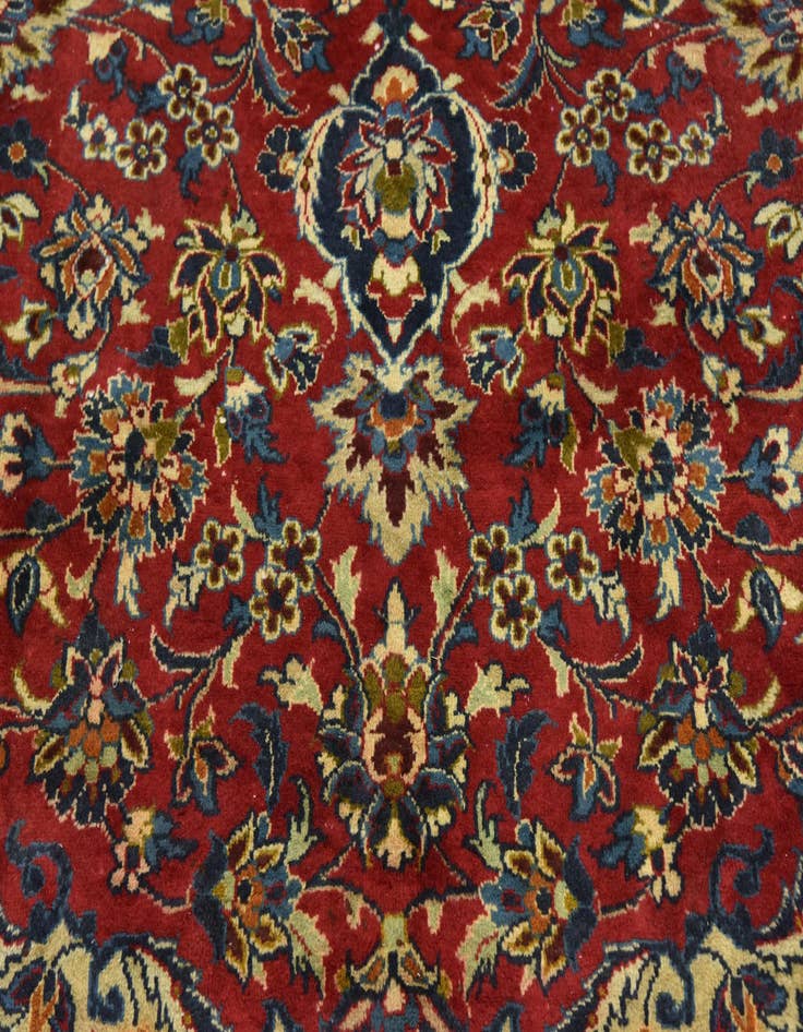 Detail image of  9' 8 x 12' 10  Hand Knotted Isfahan Persian Wool Rug