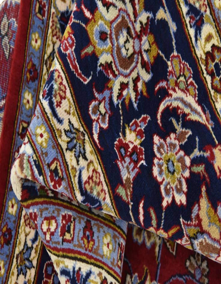 Detail image of  9' 9 x 13' 4  Hand Knotted Isfahan Persian Wool Rug