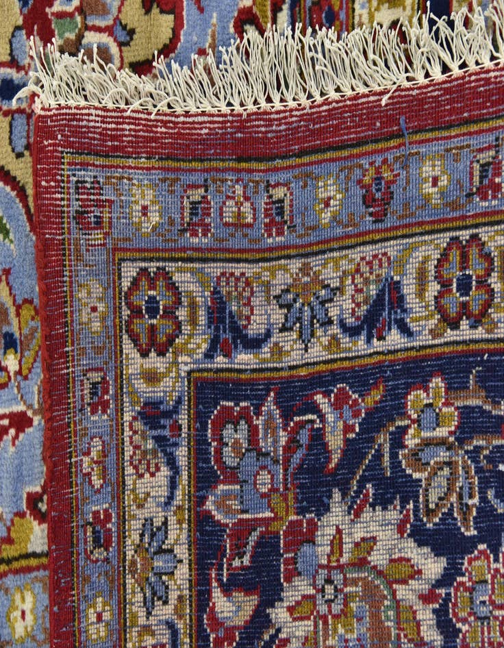 Detail image of  9' 9 x 13' 4  Hand Knotted Isfahan Persian Wool Rug